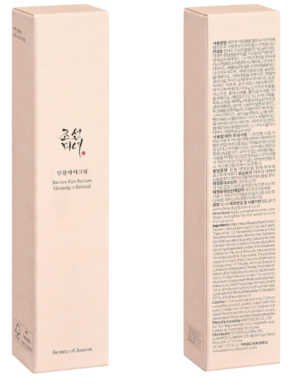 BEAUTY OF JOSEON Revive Eye Serum : Ginseng + Retinal 30ml