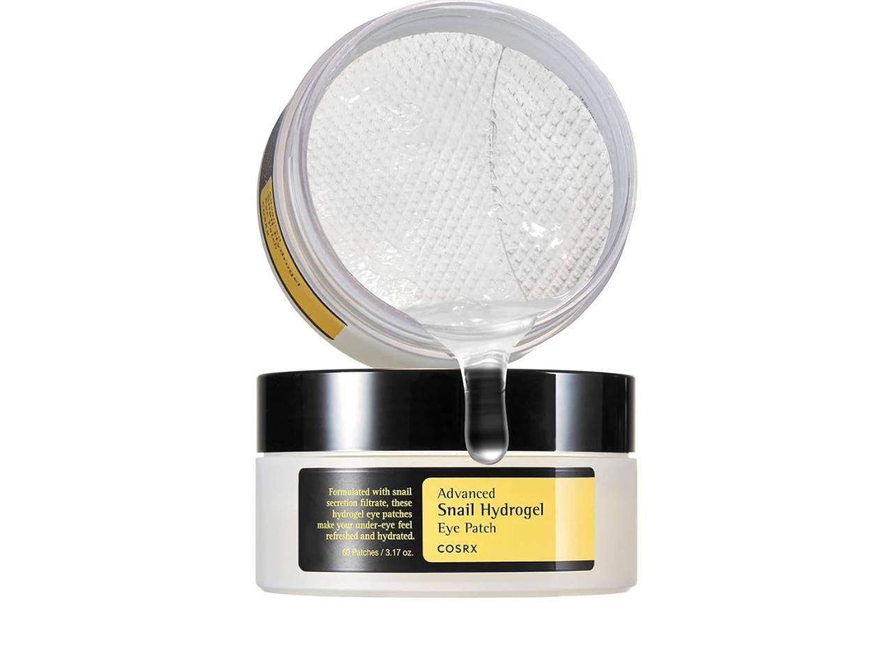 COSRX Advanced Snail Hydrogel Eye Patch (60pc), Gel Serum Mask, Puffy Undereye Treament, Fine Lines, Refresh, Hydrate| Paraben free, Korean Skin Care