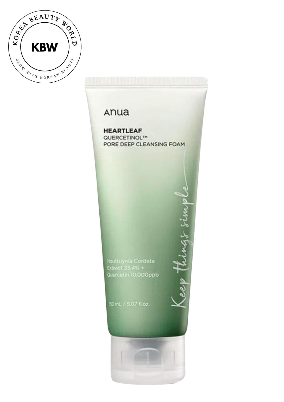 ANUA HEARTLEAF QUERCETINOL PORE DEEP CLEANSING FOAM 150 ML