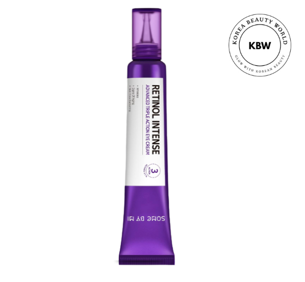 Some By Mi Retinol Intense Advanced Triple Action Eye Cream | 30ml | Mild Overnight Korean Anti-Aging Eye Cream | for Dark Circles & Fine Lines | Ideal for Retinol Beginners