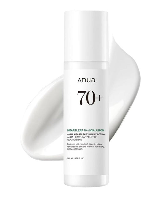 ANUA Heartleaf 70 Daily Relief Lotion 200ml, Gentle Lotion Moisturizing & Improving Skin Barrier